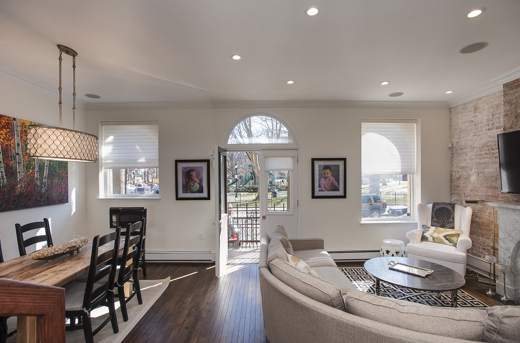 Freshly painted interior living space
